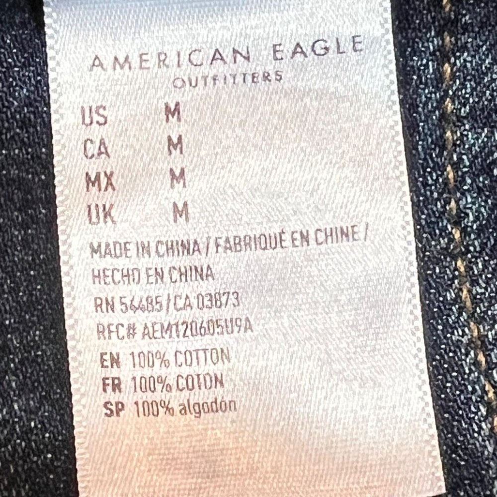 NWT AMERICAN EAGLE Misses Denim Jackets Sz M Darker Wash #283211 - Picture 4 of 5